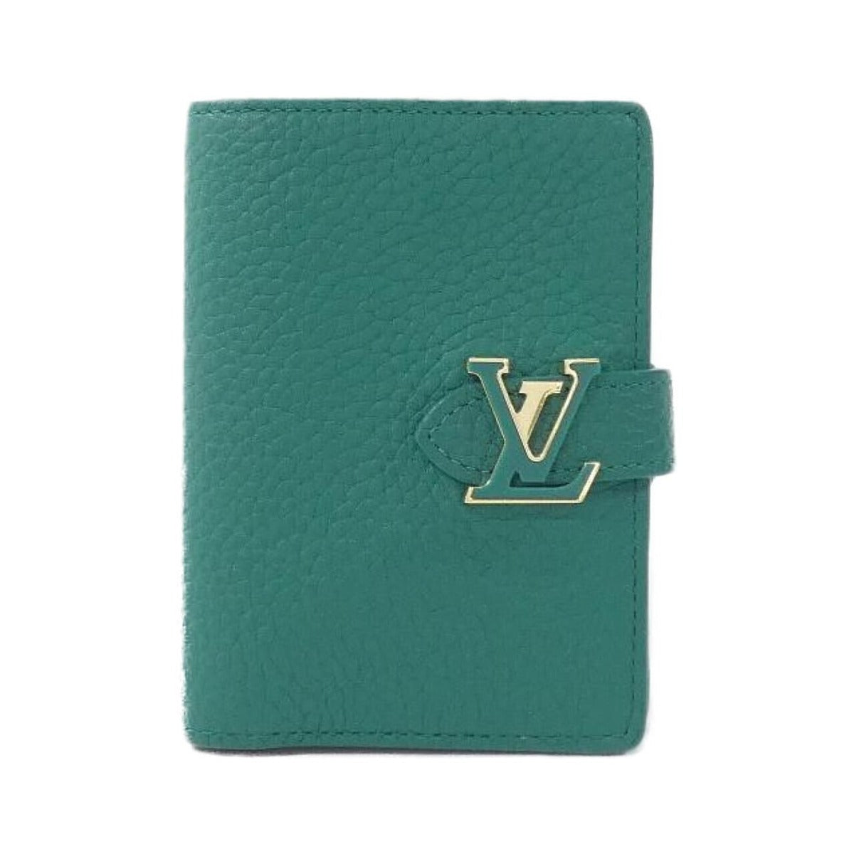 Louis Vuitton Taurillon LV Vertical CP Wallet Emeraude