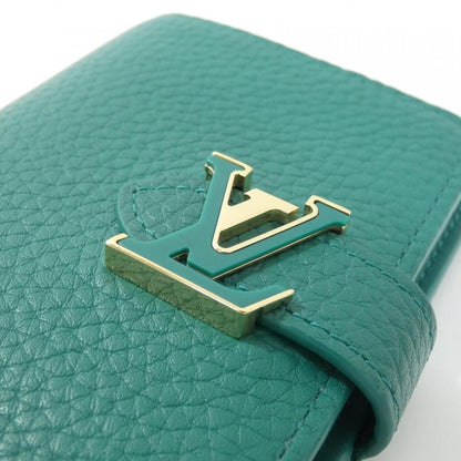 Louis Vuitton Taurillon LV Vertical CP Wallet Emeraude — view 3