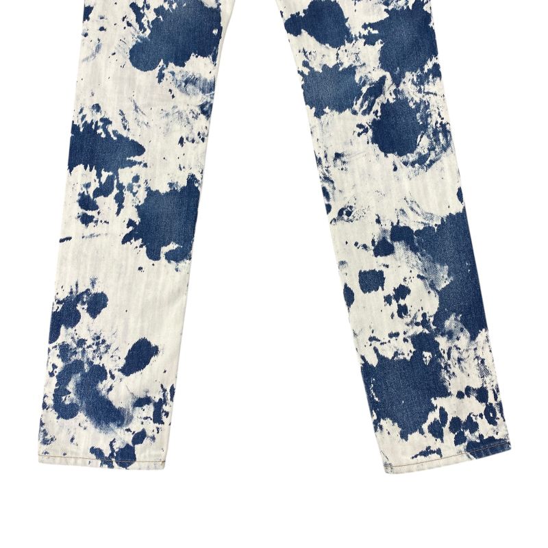 Em10013 Celine Bleached Denim Pants 27 White and Blue Men's Pants