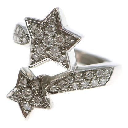 Chanel Comet Diamond Ring Silver
