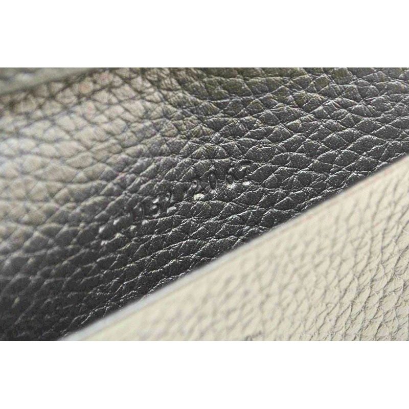 Gucci Card Case Business Holder Coin Leather Logo Black Silver Aabxm — view 7