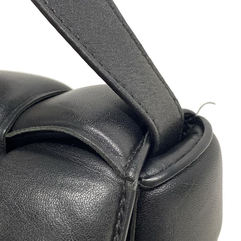 Bottega Veneta Shoulder Bag Padded Cassette Black Lambskin