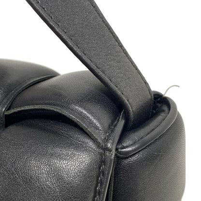 Bottega Veneta Shoulder Bag Padded Cassette Black Lambskin