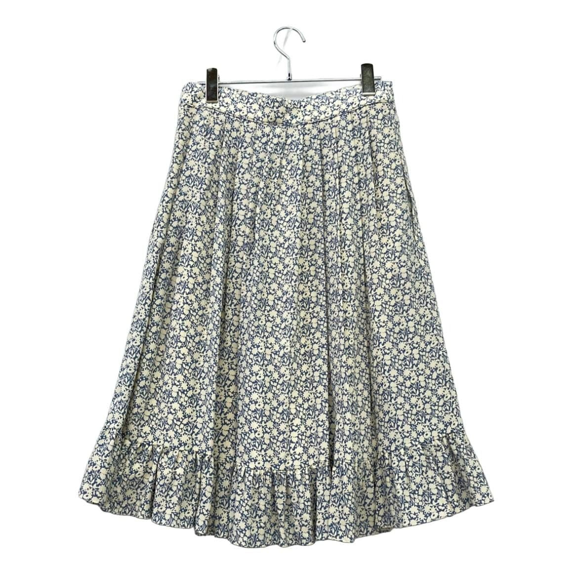 Celine Floral Silk 40 Skirt :blue — view 5