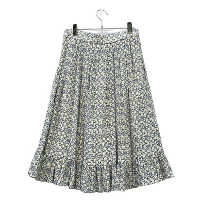 Celine Floral Silk 40 Skirt :blue — view 5