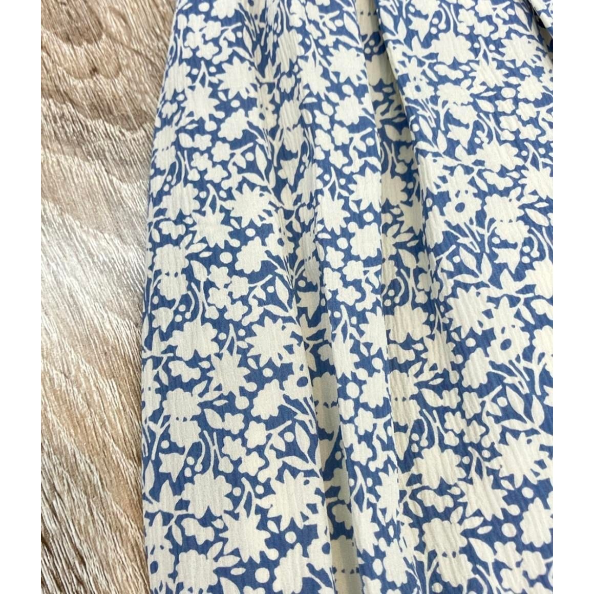 Celine Floral Silk 40 Skirt :blue — view 6