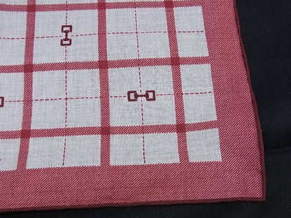 Gucci Horsebit 100% Cotton Scarf Handkerchief Women White And Pink Ar5806