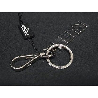Fendi Key Holder Key Ring Charm Silver — view 2