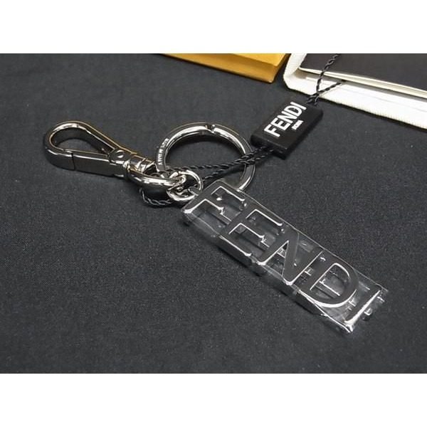 Fendi Key Holder Key Ring Charm Silver