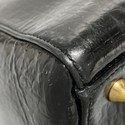 Dior/christian Dior Handbag Lady Dior Medium Bag Black Trotter Leather