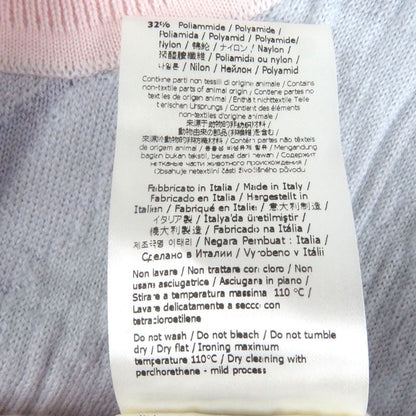 Fendi Fzx039 FF Logo Zucca Long Sleeve Knit Sweater Pinkish Multicolor 46 Made