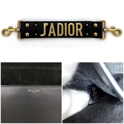 Christian Dior Clutch Bag Black Gold Jadior