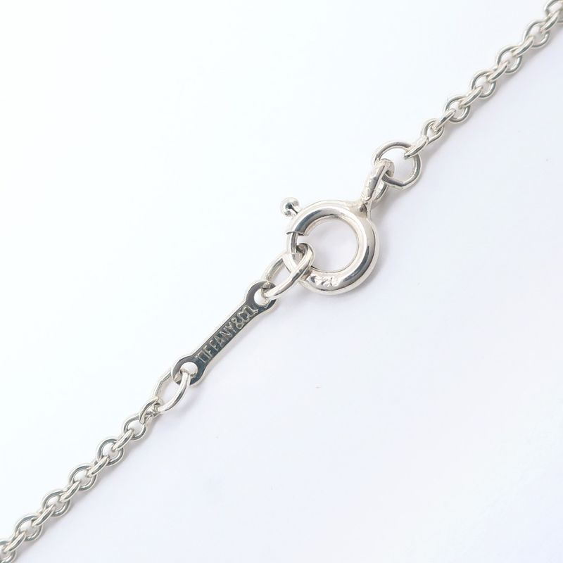 Tiffany & Co Double Loop Elsa Peretti 925 Silver Ladies 8.2g Necklace