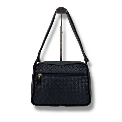 Bottega Veneta One Shoulder Bag Intrecciatoleather Navy Dark Blue 2WAY Hobo Soho