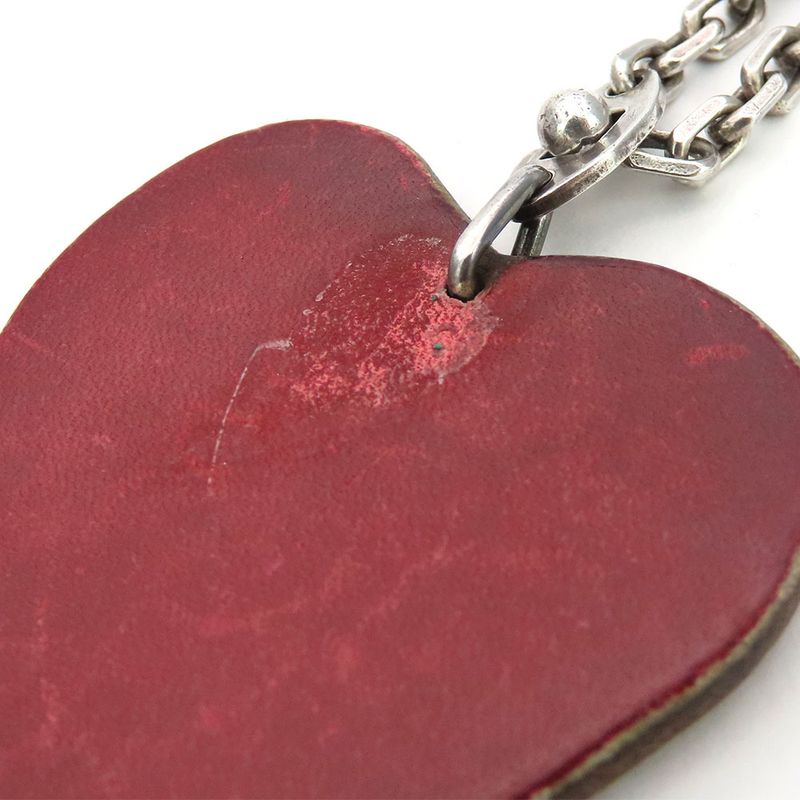 Hermes Bag Charm Apples Fruit Leather Silver 925 Red Green Silver Hardware Key