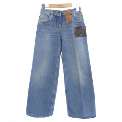 Louis Vuitton Monogram Patch Butt Cut Jeans