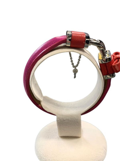 2232 Loewe Leather Bracelet Bangle Padlock Item Pre-Owned