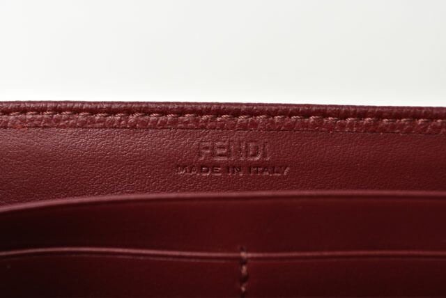 Fendi Wallet Fendi Long Wallet F IS Fendi 8m0251 A18B F14mk Leather Burgundy