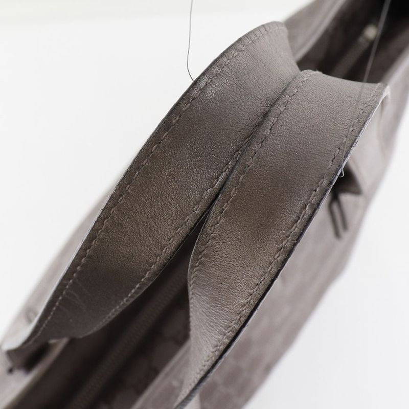 Gucci Tote GG Imprime 211137 PVC Coated Canvas Silver Ladies Tote Bag