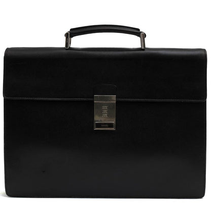 Prada Bag Briefcase Business Bag Business Men Leather Genuine Black Dulles Bag