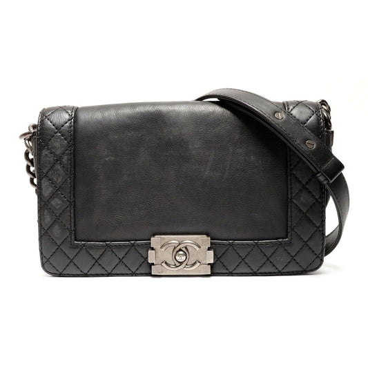 Chanel Shoulder Bag Gunmetal Chain