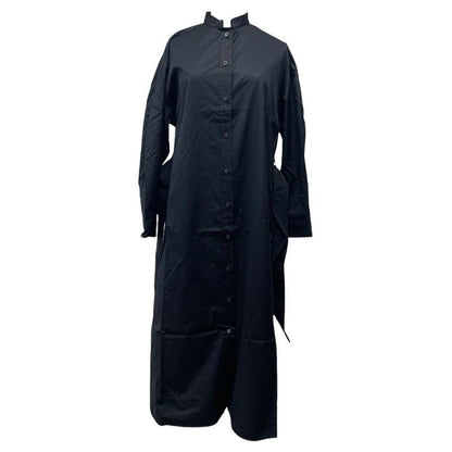 Hermes Dress Cotton Black Embroidery Shirt