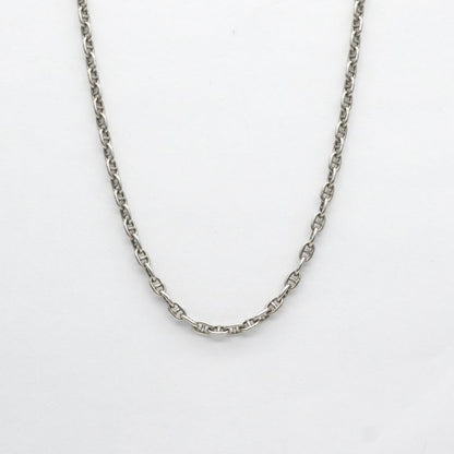 Hermes Mini Chaine D'ancre Serie Necklace Pendant Choker 925 Silver