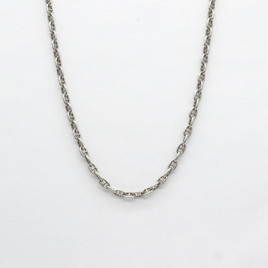 Hermes Mini Chaine D'ancre Serie Necklace Pendant Choker 925 Silver