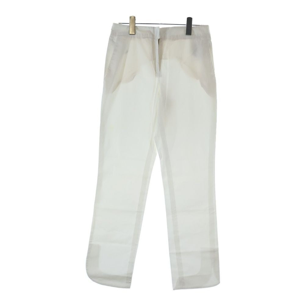 Dior Zip Fly Cotton Pants White