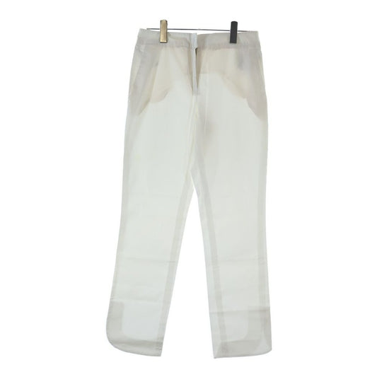 Dior Zip Fly Cotton Pants White