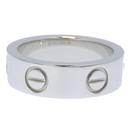 Cartier Love 1P Diamond Ring Pt950 Platinum Diamond #49 Equivalent To Size 9