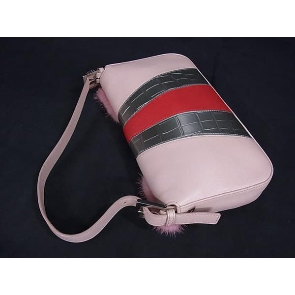 Fendi Handbag Mamma Baguette Monster Series Br600 V04 Pink Multicolor Leather — view 4
