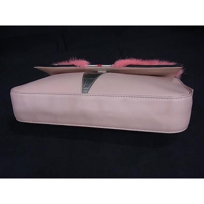 Fendi Handbag Mamma Baguette Monster Series Br600 V04 Pink Multicolor Leather — view 5