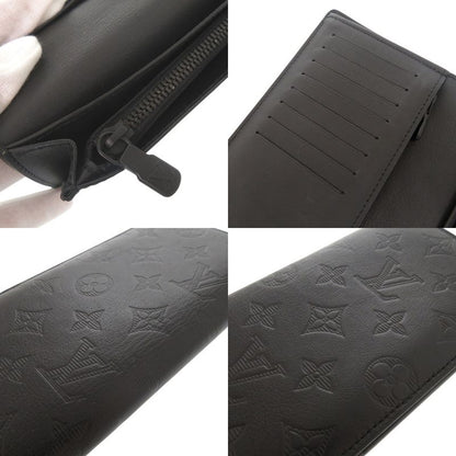 Louis Vuitton Portefeuille Brazza Monogram Shadow M62900 IC Chip Noir Black
