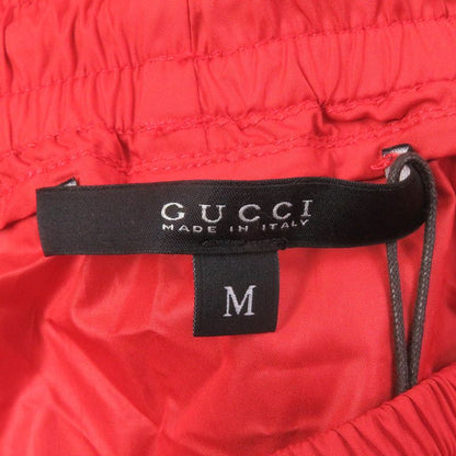 Gucci Sherry Line GG Logo Patch Jogger Pants Easy Pants Nylon Pants Red M Made