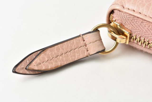 Gucci Long Wallet Petit Marmont Leather Pink Beige 456117