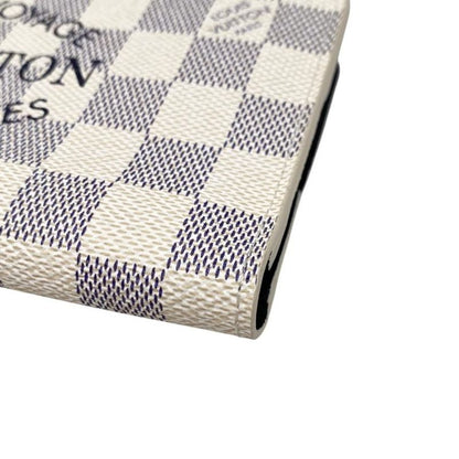 Louis Vuitton Bifold Long Wallet Portefeuille Antholite N63221 Damier Azure