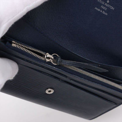 Louis Vuitton Epi Portefeuille Emilie Zipper Long Wallet M60854 Andigo-blue