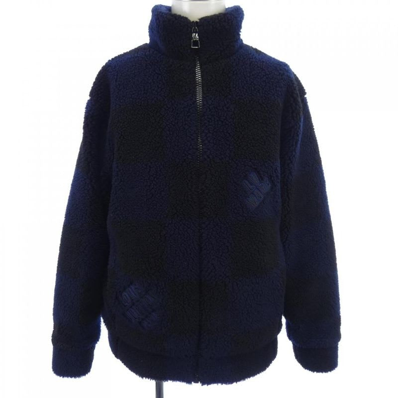 Louis Vuitton Jacquard Damier Fleece Blouson Jacket Hmy 05 wlz 8