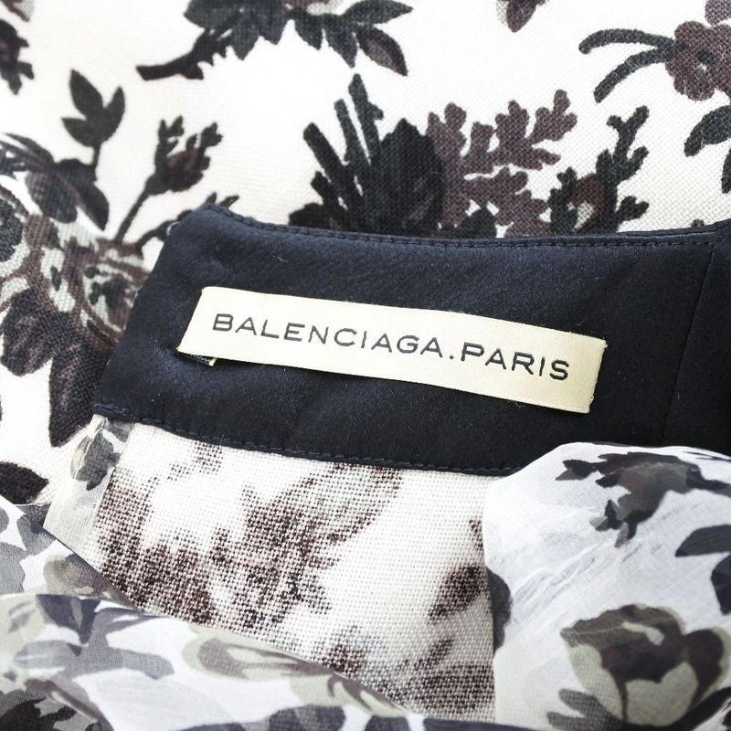Balenciaga Silk White/black Women's Dress