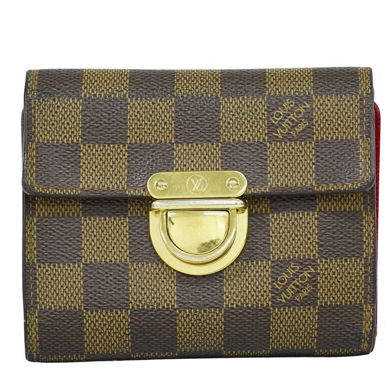 Louis Vuitton Portefeuille Koala Damier Ebene Fold Wallet Brown