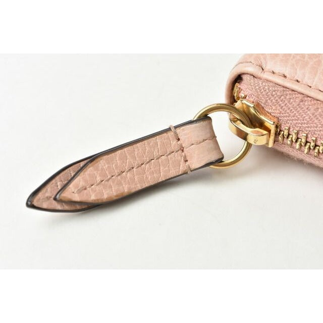 Gucci Wallet Long Petit Marmont Leather Pink Beige Round Zipper — view 9