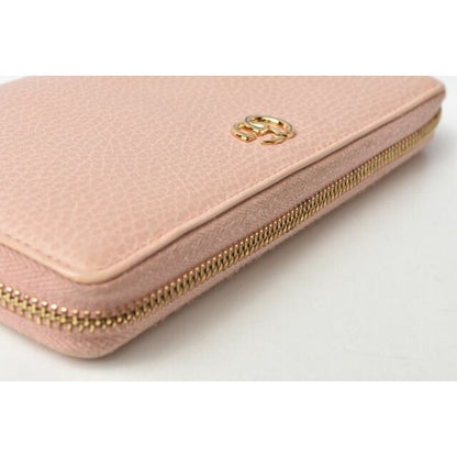 Gucci Wallet Long Petit Marmont Leather Pink Beige Round Zipper — view 10