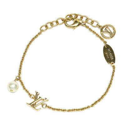 Louis Vuitton Bracelet LV Iconic a Gold Metal Resin Pearl