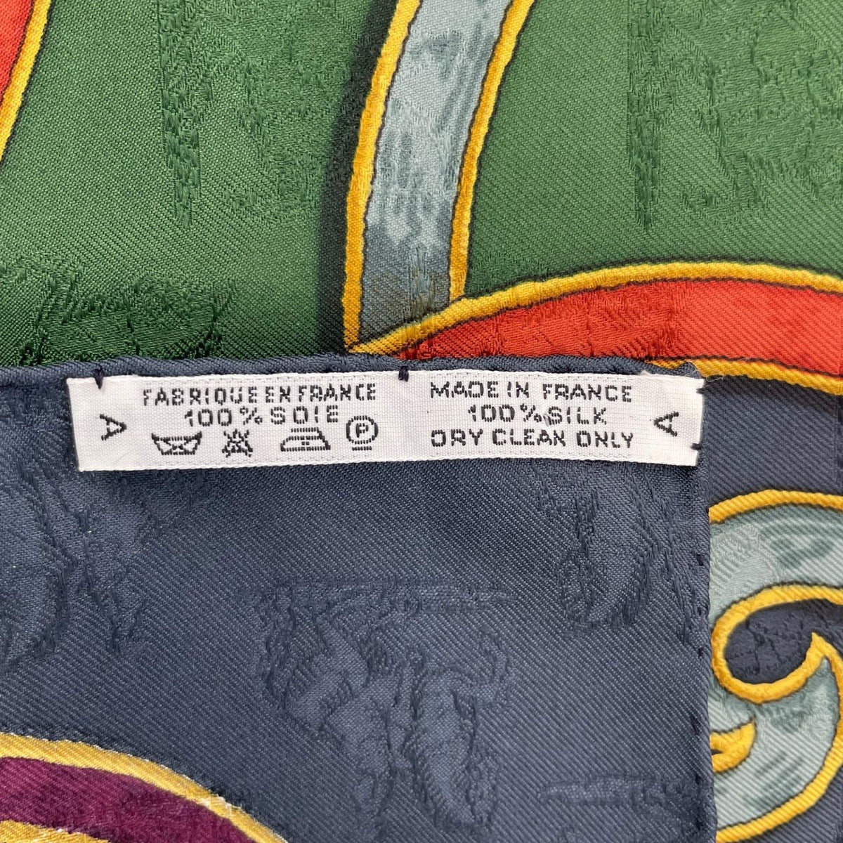 Hermes Scarf Silk Carre 90 L'instrvction du Roy Imperial Studies Navy — view 10