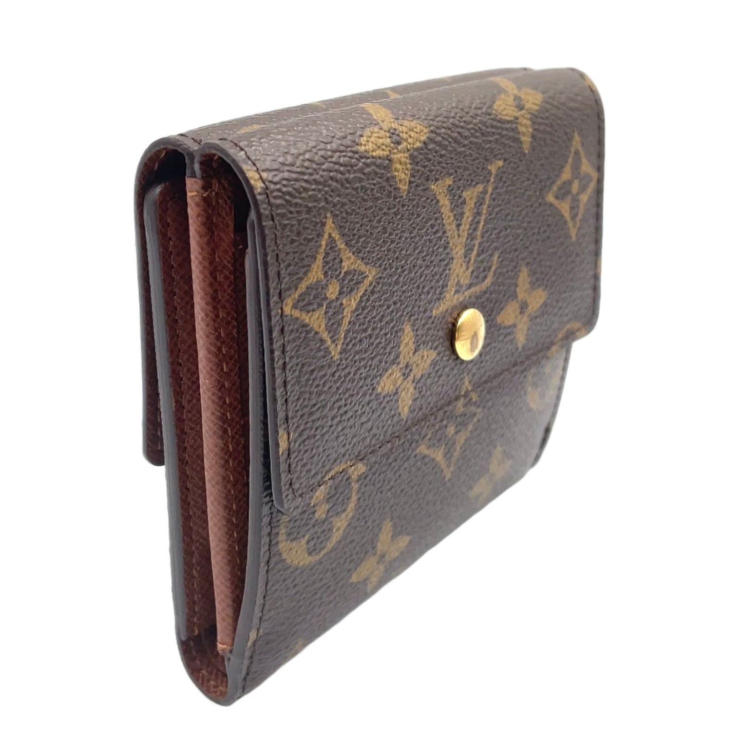 Louis Vuitton Porte Monet Billets Cult Cles Monogram Leather Brown Trifold — view 2