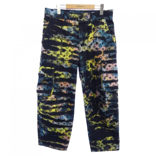 Louis Vuitton Printed Monogram Tie Dye Black Denim Pants