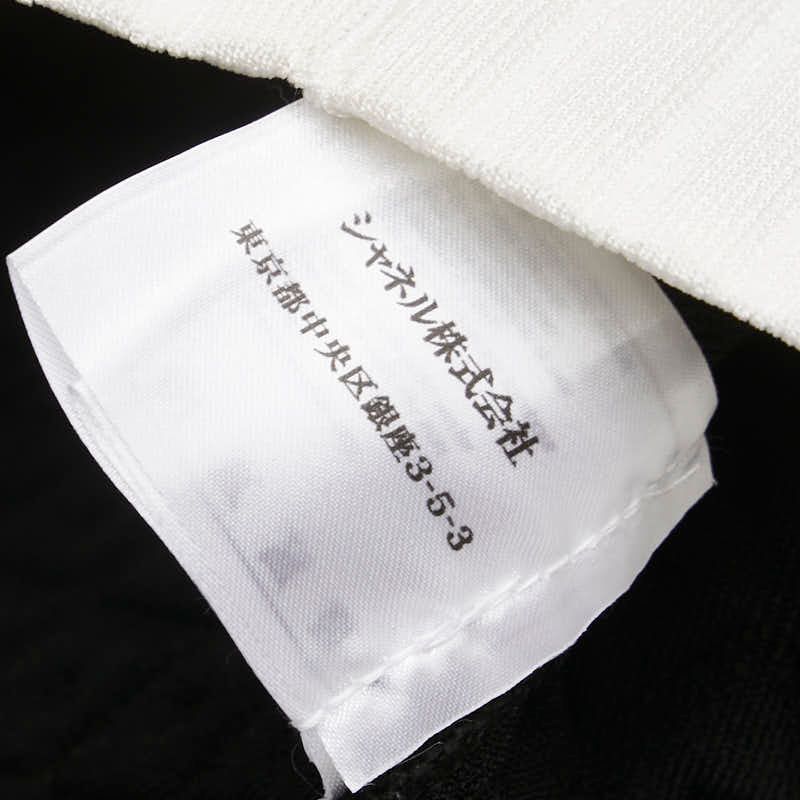 Chanel Sleeveless Dress Size:38 Black White Rayon Polypropylene Women's Chanel