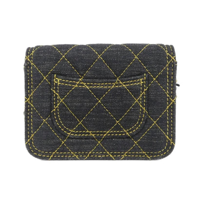 Chanel Chain Clutch Denim Black Mat — view 2