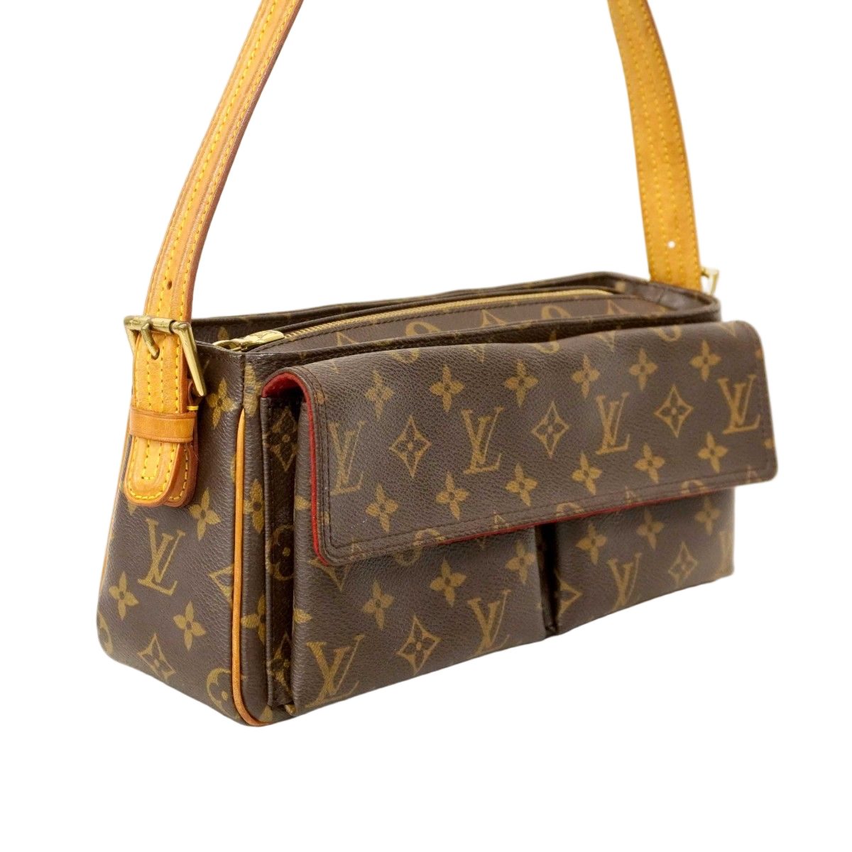 Louis Vuitton Shoulder Bag Monogram Viva Cite MM Brown — view 2